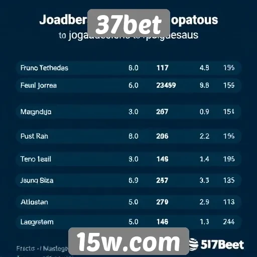 Estatísticas de jogadores ativos na 37bet